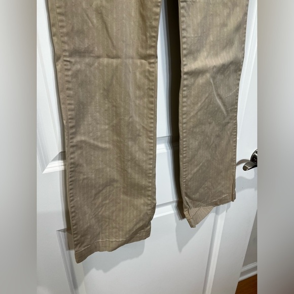 Old Navy Tan Striped Low Rise Boot Cut Pants Stretch Size 2 - Picture 4 of 11